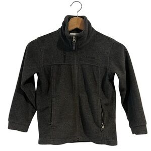 COLUMBIA Zip Up Fleece Jacket Gray Kids XS Size 6 Size 7